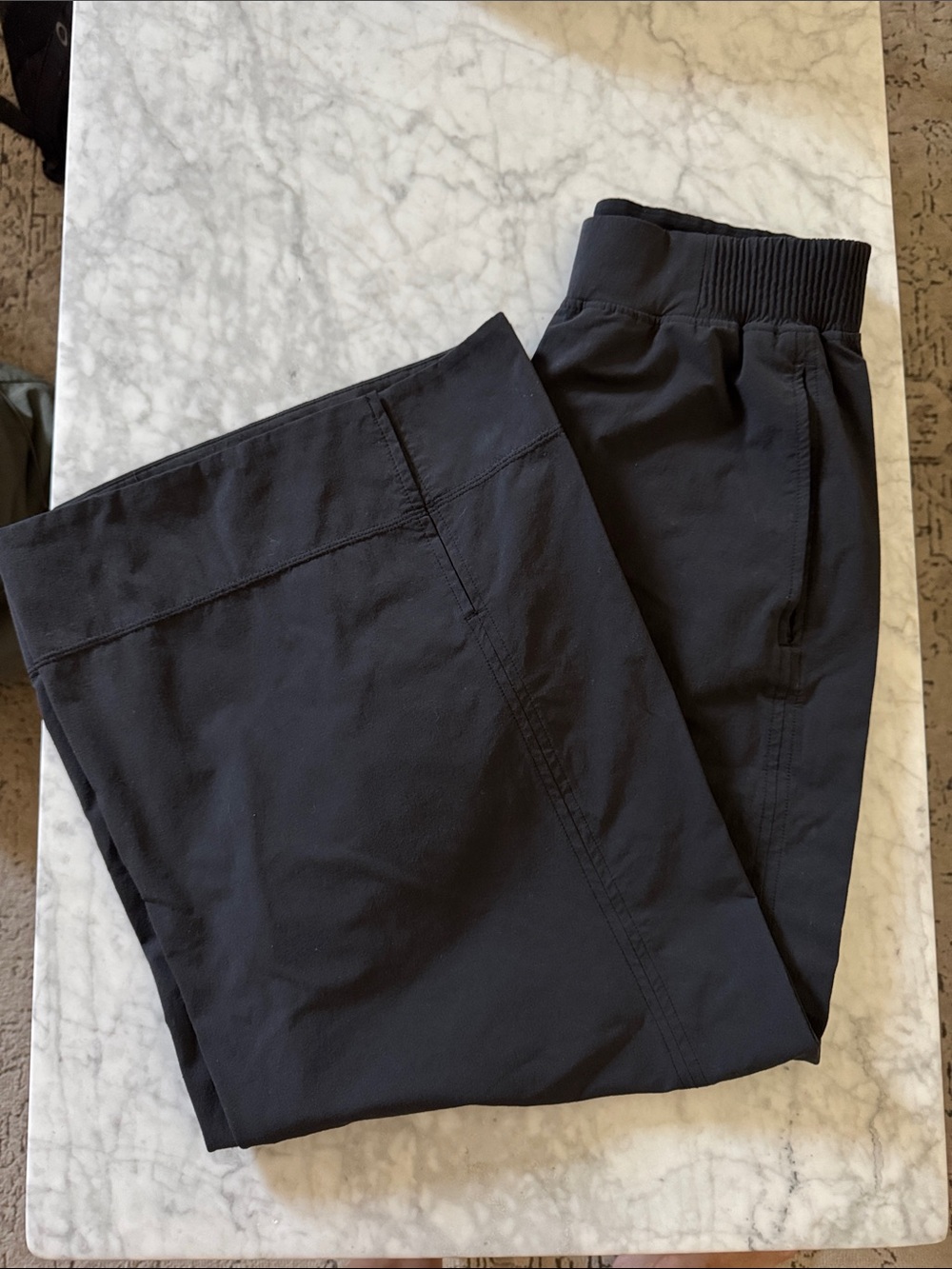 Lululemon stretch woven high rise wide leg cropped pants womens Small